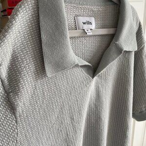 Wills Cotton Cashmere Goleta Polo - S/M - Sage Green